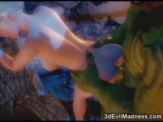 3d duende princesa devastada por orc - sexo filme em ah-me