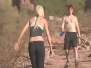 Lindy naughty blonde gilr public flashing tits and fisting outdoor