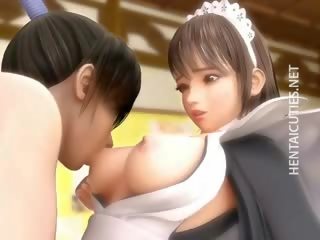 Big Titted 3D Anime Maid Squirt Milk
